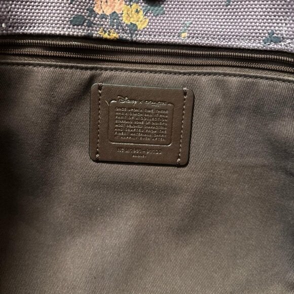 Coach Tote With Rose Bouquet Print - Picture 3 of 4